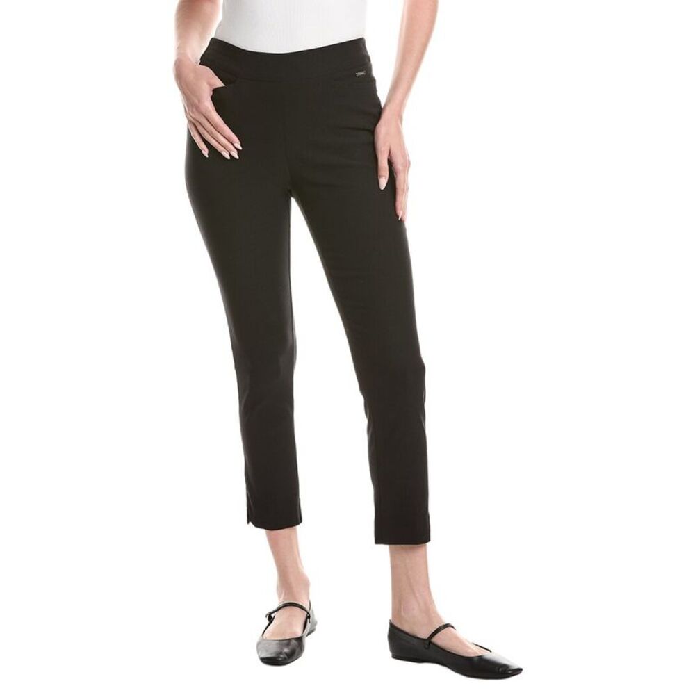 T Tahari Womens  Bridgette Ankle Crop Pant, Black